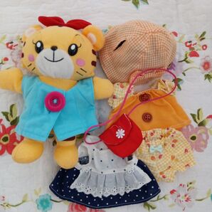 はなちゃんぬいぐるみとお洋服、帽子のセット