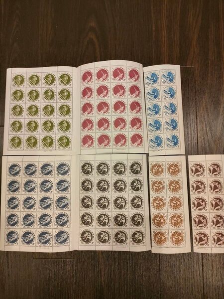 1964年東京オリンピック記念切手シート まとめ売り1100円分 未使用