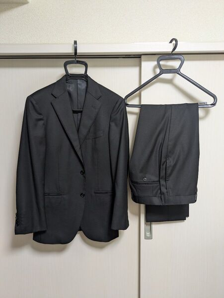 BEAMS F(ビームス エフ)ブラックスーツセットアップ春夏秋冬オールシーズン