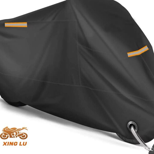 XL バイクカバー XL 厚手 防水 紫外線防止 盗難防止穴 スクーターカバー 黒 原付 大型