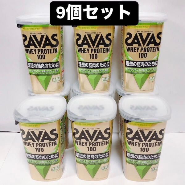 meiji ザバス ホエイプロテイン100 抹茶 9個セット