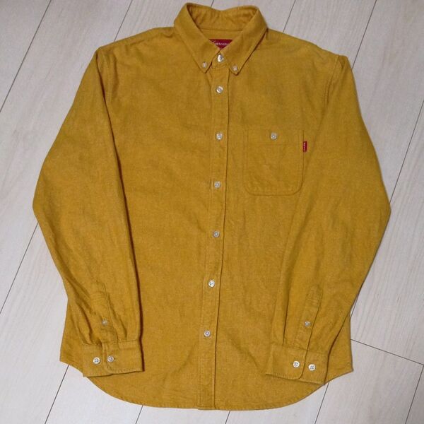 【ほぼ美品】Supreme (シュプリーム) / 長袖シャツ / イエロー系 / サイズM
