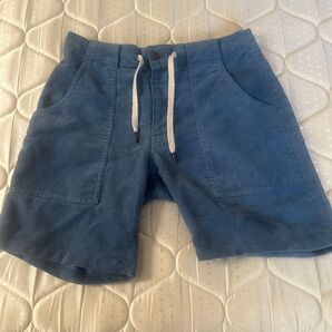 コーエン コーデュロイハーフパンツ Sサイズ メンズ ショート丈 カラー ブルー