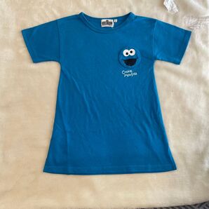 SESAME STREET クッキーモンスター ワンピース 110 子供服 半袖 Tシャツワンピース
