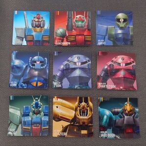ガンダムポテコ MECHANICシール 9種セット ガンキャノン ザク グフ ズゴック リ・ガズィ α・アジール ヤクト・ドーガ