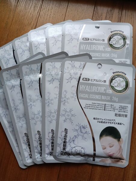 新品未使用★MITOMO(ミトモ) フェイシャルエッセンスマスク ヒアルロン酸 1枚26g×10枚