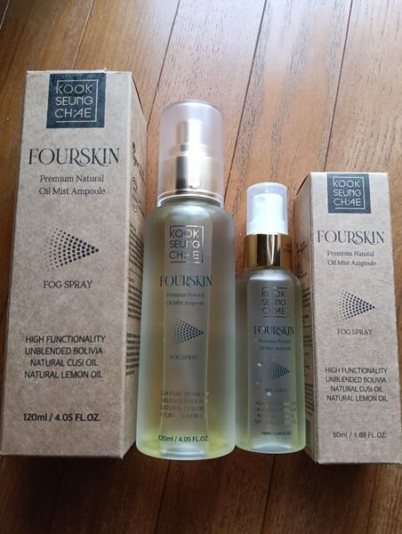 新品未使用★フォルスキン プレミアムナチュラルオイルミストアンプル 120ml+50ml2本セット ダルバ似