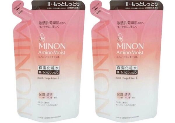 【22】ミノン アミノモイスト モイストチャージ ローション II(もっとしっとり)詰替用/130ml×2