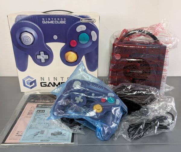 ゲームキューブ DOL-001 GC 本体 コントローラー DOL-003 箱 ACアダプター 取説 バイオレット Nintendo 任天堂 ニンテンドー GAMECUBE