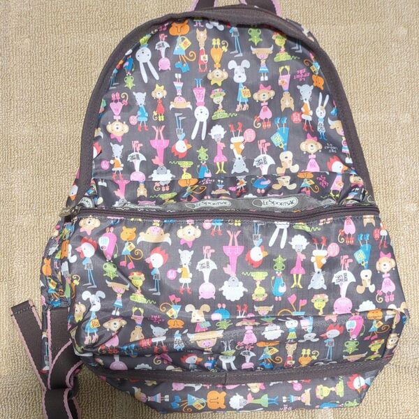 レスポートサック リュックサック 動物柄 LeSportsac