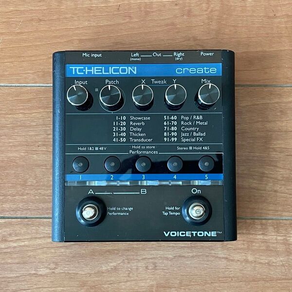TC-HELICON Voicetone create ヴォーカルエフェクター