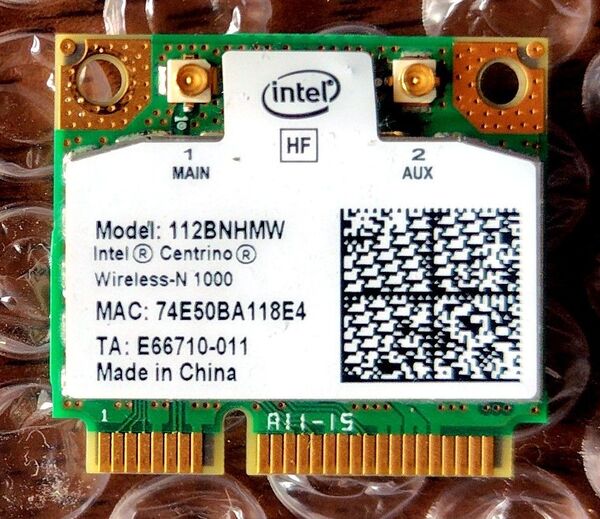 wi-fi カード 112BNHMW NEC LaVie LL750 FS6C 用 無線LANカード