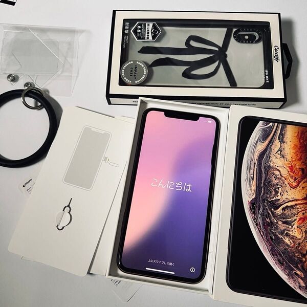 Apple iPhone XS MAX 64GB ゴールド SIMロック解除済(SIMフリー化済)casetify