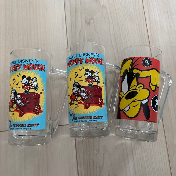 昭和レトロ コップ グラス ガラスコップ ジョッキ ディズニー ウォルトディズニーカンパニー グーフィー ミッキー ミニー
