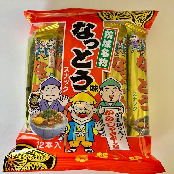 茨城名物なっとう味スナック からしマヨネーズ味 12本入 納豆スナック 茨城土産