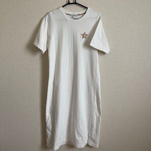 アーノルドパーマー ワンピース ロゴ刺繍 星ワッペン