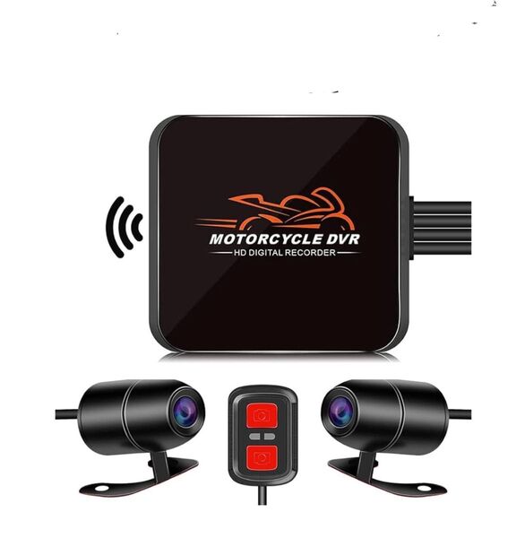 バイク用ドライビングレコーダー前後防水カメラ 未使用 ドライブレコーダー