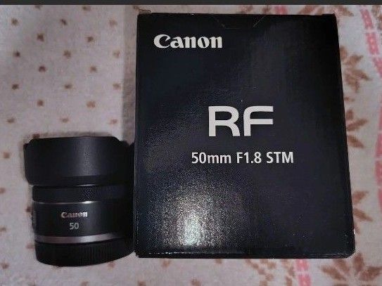 【レンズフィルター、レンズフード付き】CANON RF 50mm F1.8 STM レンズ