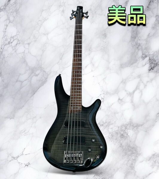(美品)Ibanez SR405FM 5弦ベース アクティブタイプ TGB色