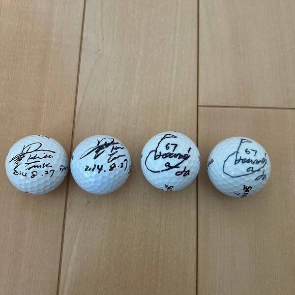 サイン入りゴルフボール 4個セット SRIXON Z-STAR XV Titleist