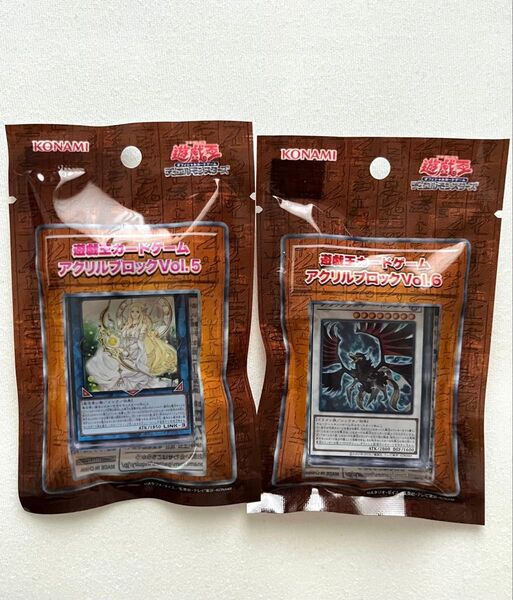 遊戯王カードゲーム アクリルブロック 神聖魔皇后セレーネ、ブラックフェザー・ドラゴン 2種セット
