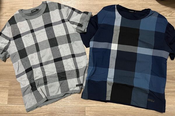 BLACK LABEL CRESTBRIDGE チェック柄半袖Tシャツ 2枚セット