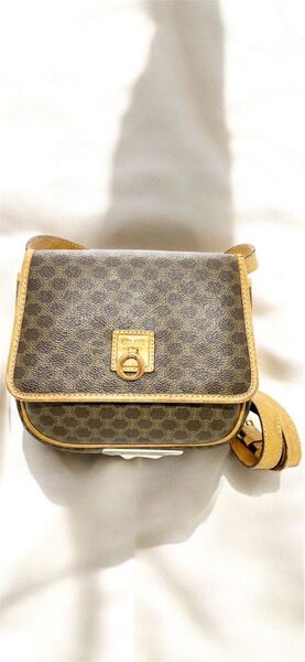 CELINE セリーヌ マカダム柄 ショルダーバッグ