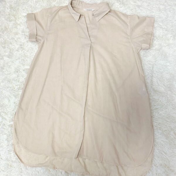 Lugnoncure ルノンキュール 麻混 フリーサイズ スキッパーチュニック