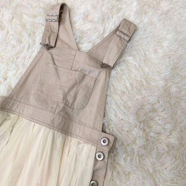 continuer de NICE CLAUP チュールジャンスカ サロペット フリーサイズ ナイスクラップ