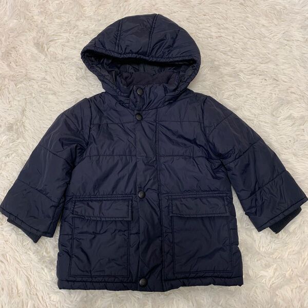 UNIQLO ユニクロ 中綿裏地フリース ベビー アウター ジャケット ジャンパー 90cm ネイビー