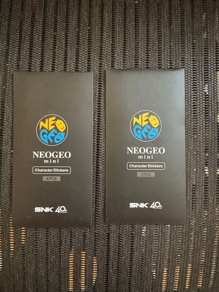 SNK ネオジオミニ キャラクターステッカー (4枚入り) 2つ 未開封