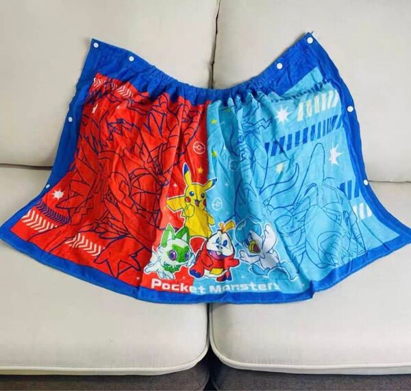 ポケモンピカチュウ 60cm ラップタオ プールタオル スナップタオル 水泳