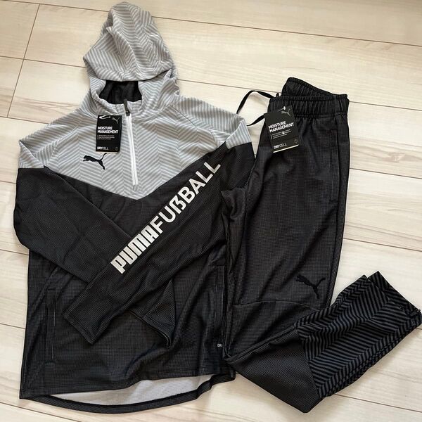 新品 PUMA サッカー ジップトップ /パンツ セット S FUSSBAL
