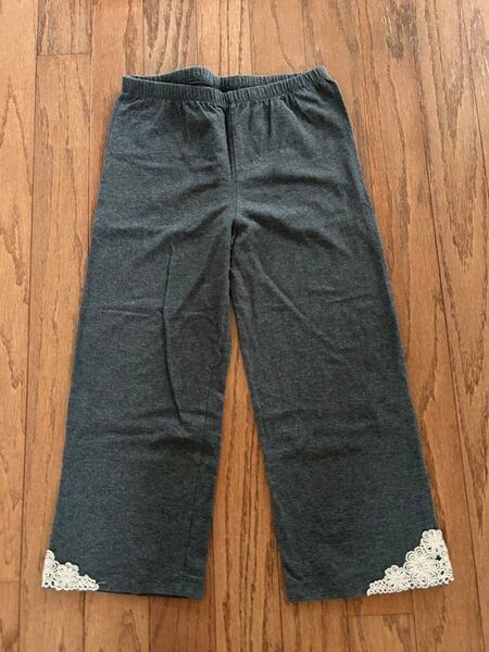 レディース パンツ レース グレー カジュアル レギンス スパッツ