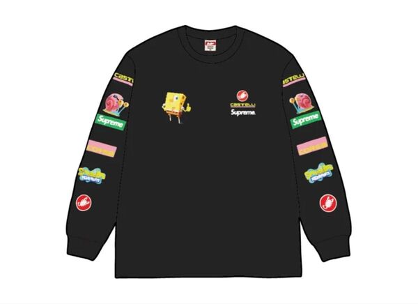 Supreme x SpongeBob Castelli Racing L/S Tee "Black" XL