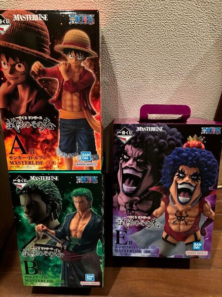 一番くじ ワンピース 試練のその先 A賞 ルフィ B賞 ゾロ E賞 イワンコフ フィギュアセット