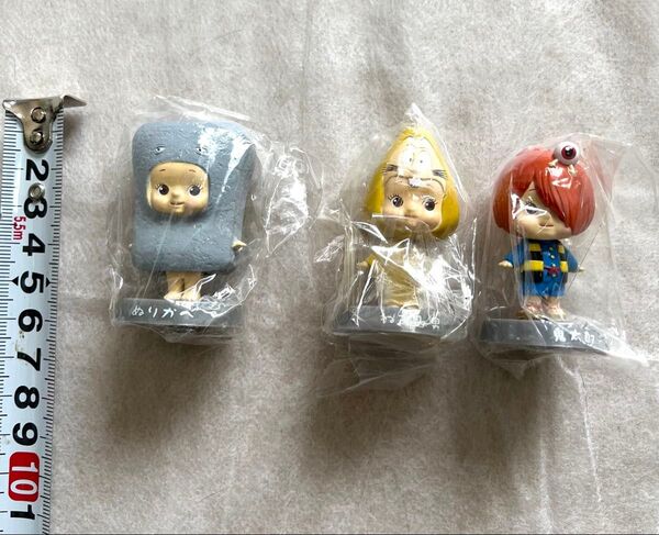 キューピーと鬼太郎のコラボ首振りミニフィギュア 3個セット