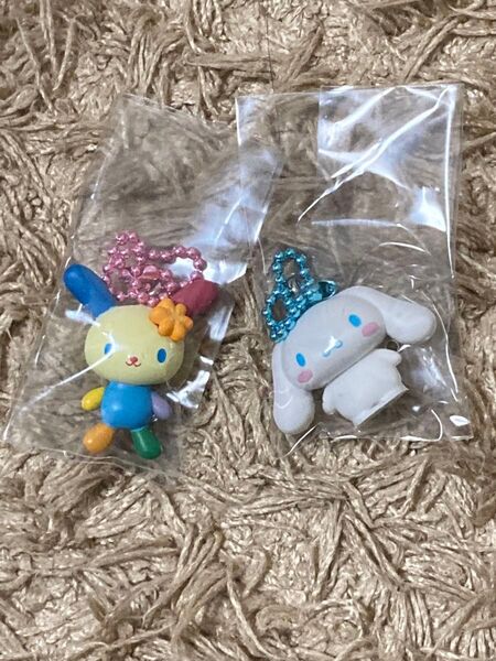 サンリオキャラクター マスコット&グミ マスコットキーホルダー ウサハナ シナモロール