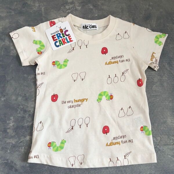 ■エリックカール はらぺこあおむし 絵本 ベビー半袖Tシャツ 90cm■新品