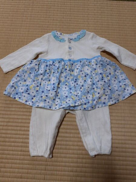 アーベーセーアンフェイスロンパース80 abcベビー服80