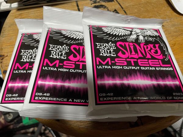 アーニーボール M-STEEL 09-42 3セット ERNIE BALL エレキギター弦