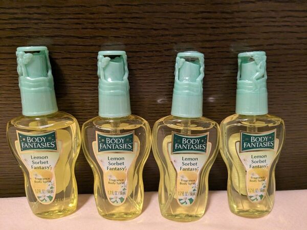 新品 4個セットボディファンタジー レモンソルベ 50ml ボディミスト ボディスプレー