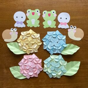 紫陽花 壁面 壁面飾り 6月