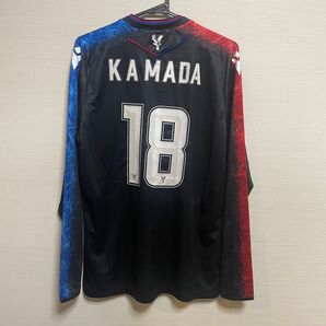 タグ付き【正規品】クリスタル・パレス 24-25 長袖 アウェイユニフォーム 日本代表 炎 cl W杯 エゼ マテタ Faカップ