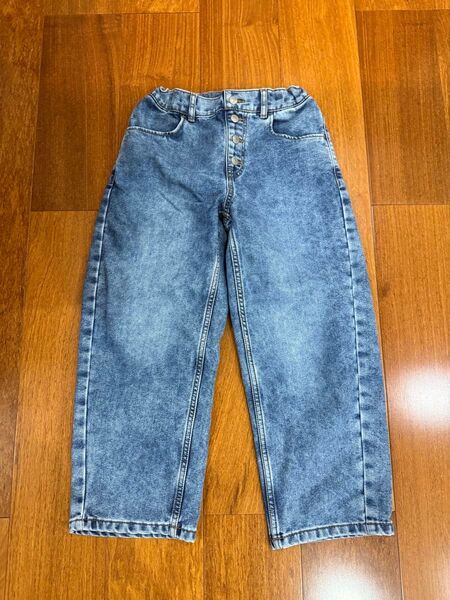 未使用 GU デニム パンツ ボトムス キッズ 140