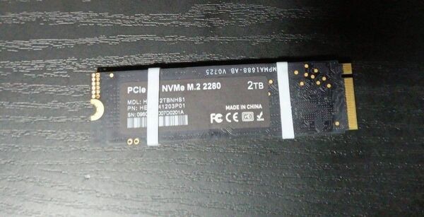 Hanye HE70 2TB PCIe NVMe M.2 SSD 動作確認済