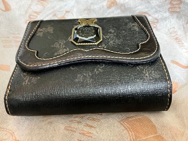 ANNA SUI アナスイ 三つおり財布 レザー美品
