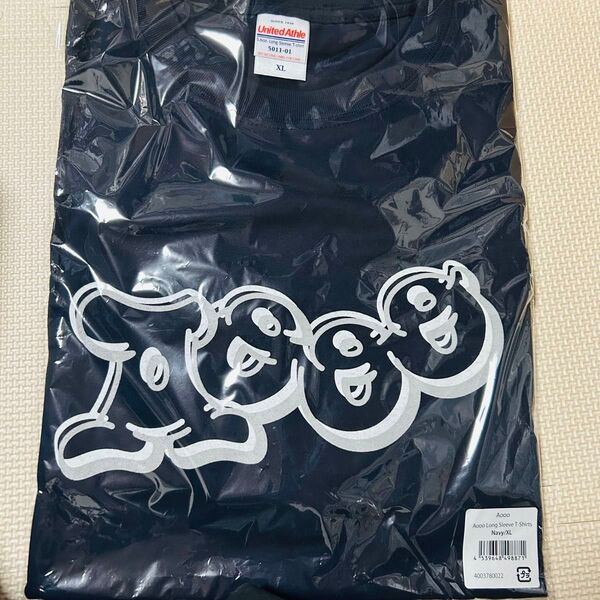 Aooo ロゴロングスリーブTシャツ ネイビー XLサイズ ロンT