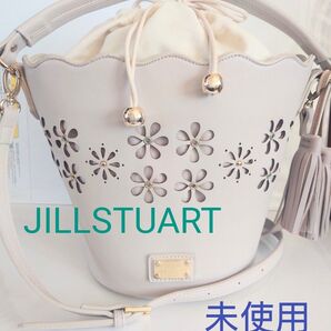 未使用 JILL by JILLSTUART 2wayショルダーバッグ フラワーモチーフ グレージュ?