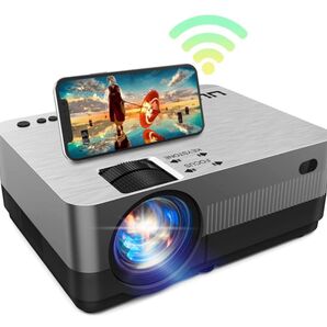 スピーカー二つ内蔵 プロジェクター WiFi Bluetooth対応 ホームプロジェクター